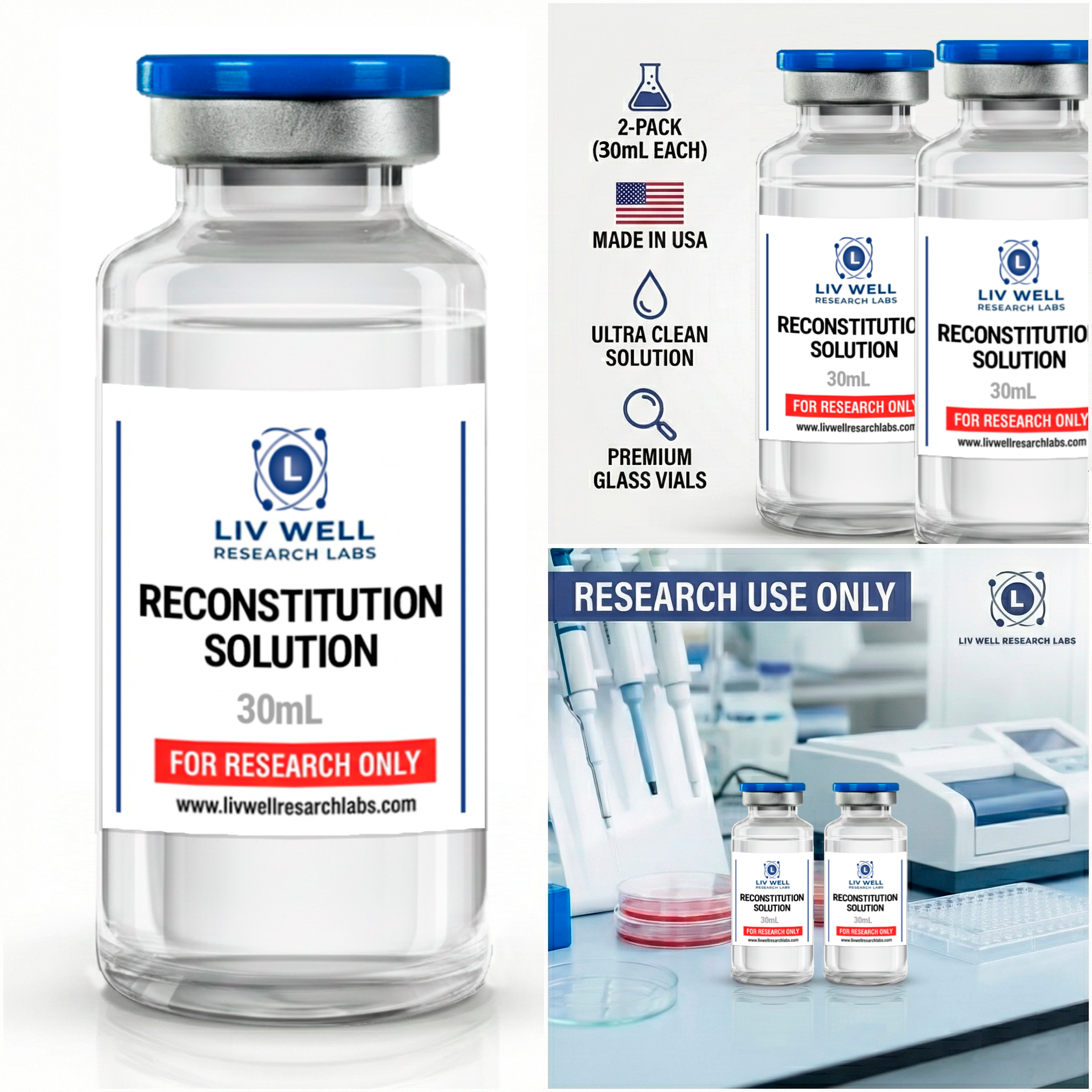 bac water for reconstitution 2 Pack 30ml Bacteriostatic scalp treatment BAC Water It is used to Size:25g - $550